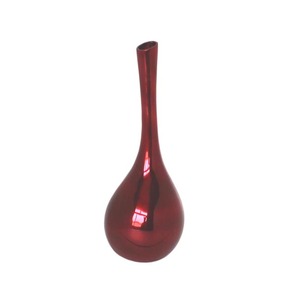 Vase à fleurs haut en aluminium de qualité supérieure avec un motif ajouré élégant pour une décoration moderne - Product Image 2