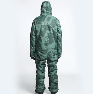 Combinaisons de ski d'hiver chaudes, imperméables, respirantes et coupe-vent, style tendance, 100% polyester, avec fermeture éclair, pour snowboard - Product Image 2