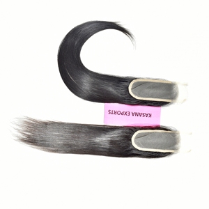 Extensiones de Cabello Remy 100% Virgen para Mujer, Color Negro Natural, Sin Enredos, Sin Caída, Cierre Indio 2*6, Venta al por Mayor Directa de Fábrica, ¡Gran Demanda! - Product Image 4