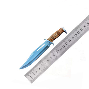 Cuchillo Bowie de Supervivencia para Exteriores, Cuchillo de Caza de Alta Resistencia con Espiga Completa y Funda de Cuero OEM para Camping, Aventura y Cine - Product Image 6