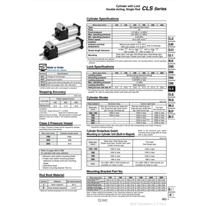 CLSF140TF-100รุ่นกระบอกสูบล็อคนิวเมติก SMC - Product Image 1