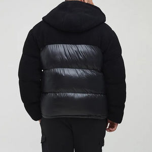 Chaqueta Bomber de Invierno Personalizada para Hombre, Cuello Alto, Poliéster Brillante, Forro Polar, Bolsillos Laterales, Impermeable y Resistente al Viento - Product Image 5