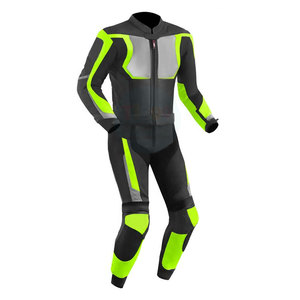 Traje de Motocicleta Personalizado con Logotipo, Transpirable, Impermeable, de Cuero, Cómodo, Ligero, de Cuero Genuino, Venta al Por Mayor - Product Image 2