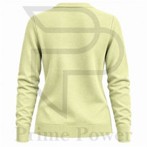 Cardigan en tricot personnalisé pour femme, vente en gros, boutonné sur le devant, manches longues, col rond, tricot doux et tendance, qualité export - Product Image 2