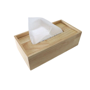 Boîte à mouchoirs en bois naturel faite à la main pour comptoir de salle de bain, décoration de table pour la maison et le bureau, boîtes à mouchoirs en solde - Product Image 1