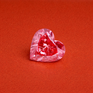 Diamant de laboratoire rose taille cœur, 2,0 carats, couleur fantaisie VS1-VS2, taille brillant, pour bijoux personnalisés, prix d'usine - Product Image 5