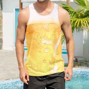 Débardeur Homme Tricoté Uni 100% Coton à Paillettes – Meilleur Design pour l'Été, Tenue de Sport, Prix Bas, Décontracté, Respirant, Séchage Rapide - Product Image 1
