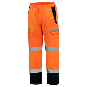 Pantalons de travail haute visibilité, nouveau design, avec bande réfléchissante, possibilité d'ajouter votre propre logo, pour travaux de construction, pour hommes. - Product Image 2