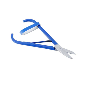 Curved Silver Color Stainless Steel Spring Cuticle Scissors with Pointed Tip for Beauty and Manicure Work - Product Image 1