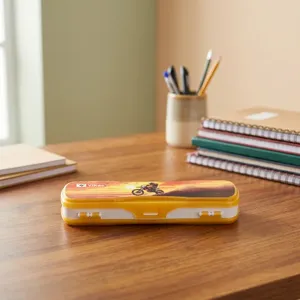 กล่องดินสอพลาสติก VIKAS MINI พร้อมคลิปล็อคแน่นหนา สำหรับใส่ปากกา ดินสอ กบเหลาดินสอ ยางลบ และเครื่องเขียนสำหรับนักเรียน - Product Image 6