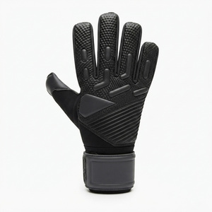 Gants de gardien de but en latex respirants et antidérapants pour le football en extérieur, avec protection des doigts et du pouce, évacuation de l'humidité et fermeture auto-agrippante. - Product Image 3