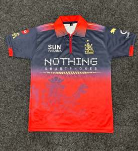 Camiseta Deportiva de Poliéster Sublimado con Estampado Personalizado RCB IPL Cricket Jersey 2026, Transpirable y de Secado Rápido, Royal Challengers Bangalore - Product Image 4