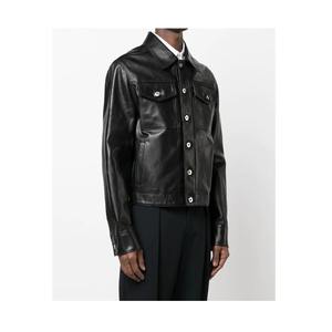Vestes en cuir pour hommes, modèles bomber et moto personnalisés, vêtements d'extérieur d'hiver, usine OEM ODM, fournisseur de cuir véritable - Product Image 3