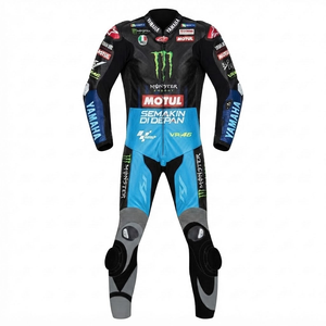 Combinaison de moto en cuir sur mesure de qualité supérieure MotoCP Racing 1 pièce, équipement de conduite avec bosse niveau 2 CE, fabriquée sur mesure - Product Image 1