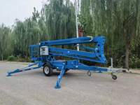 Plateforme élévatrice araignée hydraulique à bras articulé autopropulsée, capacité de charge 200 kg, hauteur de levage 10-22 m, pour peinture