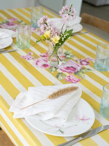 Set di 4 Tovaglioli Classici Greenwich in Lino 100% 22x22" per Decorazione Tavola Feste e Matrimoni - Product Image 3