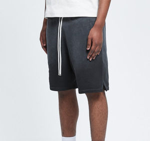 New Fashion Men Shorts Light gray <b>Elastic</b> Waist Shorts Minimalist Design with Side Pockets Streetwear Athletic Shorts - Product Image 6