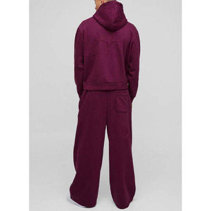 Wholesale <b>Men's</b> Casual Midweight Anti-Wrinkle Cotton Fleece Bonded Fabric Jogger Track Pants Multi-Pocket Blank <b>Baggy</b> <b>Trousers</b> - Product Image 2
