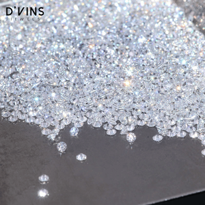 D'vins Jewels – Diamants de laboratoire en vrac à bas prix, 2,1 à 2,2 mm, pureté VVS, HPHT CVD synthétiques, couleur D, taille brillant, excellente qualité - Product Image 2