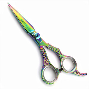 กรรไกรตัดผมหลากสี 6 นิ้ว ลายดอกไม้ - Product Image 3