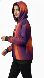 เสื้อฮู้ดดี้โอเวอร์ไซส์สไตล์สตรีทแวร์ระดับไฮเอนด์ ดีไซน์พิมพ์ลายเต็มตัว สำหรับลุคสบายๆ สไตล์คนเมือง - Product Image 5