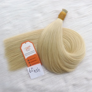 Extensiones de cabello humano 100% Remy, de Color rubio a granel, Natural, liso, Super doble estiramiento, extremo grueso, virgen de Vietnam - Product Image 4