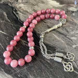 Resin Tasbih Mala Trendy Islamic Power Necklace Hand-made Premium Crafted Beads for Dhikr Prayer Meditation <b>Gift</b> Choice Tradebyd - Product Image 1