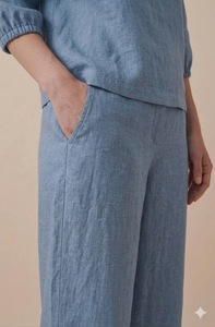 Vestido Maxi de Algodón Sólido con Cuello Redondo, Mangas Cortas, Bolsillos, Corte Recto, Holgado, Informal, para Uso Diario, Largo hasta el Suelo - Product Image 2