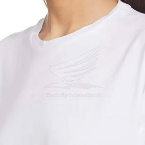 T-shirt décontracté en toile pour femme, qualité export, respirant, idéal pour l'été - Product Image 5