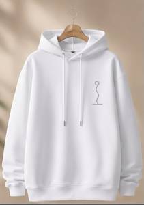 Sudadera con Capucha Negra para Hombre, Diseño Minimalista de Color Sólido, Algodón French Terry, Corte Holgado, Ropa de Primavera, Ecológica y Digital - Product Image 2