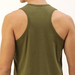 เสื้อกล้ามถักแบบสั่งทำพิเศษ ระบายอากาศได้ดี แห้งเร็ว สำหรับผู้ชาย ออกกำลังกาย ใส่เล่นกีฬา ผ้าฝ้าย 100% คุณภาพสูง - Product Image 6