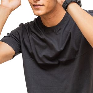 Camiseta Lisa Oversize para Hombre al por Mayor, 100% Algodón, Hombro Caído, Estilo Casual Urbano, Fabricante de Ropa OEM con Logotipo Personalizado - Product Image 5