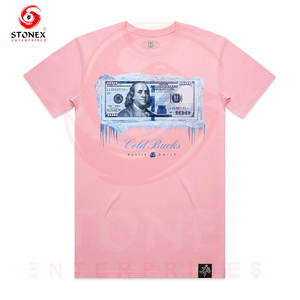 Camiseta de hombre 100% algodón, 300 GSM, diseño de logotipo personalizado, hombros caídos, camisetas gráficas de peso pesado para hombre, serigrafía. - Product Image 3