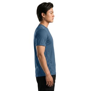 T-shirt pour homme GS Blue Dry-X, léger, respirant, évacuant l'humidité, col rond, manches courtes, fitness, gym, entraînement, vêtements de sport - Product Image 4