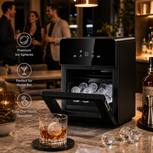 Máquina para Hacer Bolas de Hielo de Alta Eficiencia, Funcionamiento Automático, Máquina de Hielo Transparente para Bares y Hogares, con Ventana de Visualización - Product Image 3