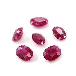 Rubis de Birmanie naturels non traités, ovales calibrés 6x8mm, pierres précieuses de rubis naturelles facettées pour la création de bijoux, prêtes à l'emploi - Product Image 5