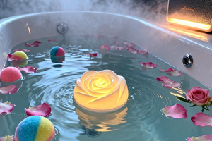 TOOWIN Rose Floating Electronic Candle Lamp Led Christmas Candle Romantic Valentine'S Day Confession Prop - Product Image 2