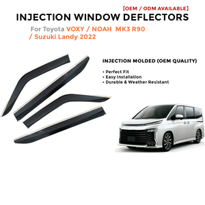 Déflecteur de Vitre de Voiture pour Toyota VOXY NOAH MK3 R90 2022 Pare-Soleil et Pare-Pluie Visière de Fenêtre de Voiture Injectée - Product Image 2