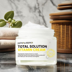 Crème Vitaminée Differ&Deeper Total Solution 70ml, hydratant visage éclatant, anti-âge, K-Beauty, soin de la peau Derma - Product Image 1