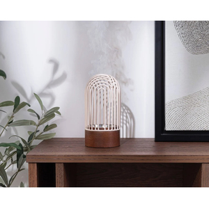 Luxury Modern Wooden Base Metal Mabkhara Geometric Arabic Pattern <b>Bakhoor</b> & <b>Oud</b> Incense Burner for Ramadan and Eid Home Decor - Product Image 5