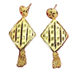 โซ่อัลลอยประดับเพชรสีทองขนาดเล็กสำหรับผู้หญิงวินเทจสไตล์ยุโรปแอฟริกัน - Product Image 1