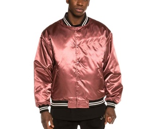 แจ็คเก็ตบอมเบอร์ผ้าซาตินกันน้ำพิมพ์โลโก้ตามสั่งปี 2024 สำหรับผู้ชาย สไตล์ไฮสตรีท แจ็คเก็ตเบสบอลสำหรับฤดูหนาวสไตล์วิทยาลัย - Product Image 5