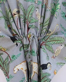 Robe d'été tricotée à imprimé animal pour femme, manches courtes, col en V, longueur complète, décontractée, imprimée à la main, fermeture en dentelle, séchage rapide, respirante - Product Image 4