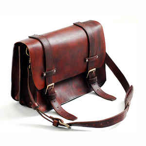 Vintage Brown PU Leather Crossbody Briefcase Casual Durable <b>Messenger</b> <b>Bag</b> <b>for</b> Office Travel and Business - Product Image 3