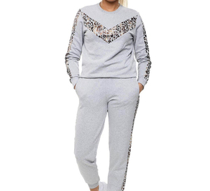Conjunto Deportivo de Felpa Transpirable con Capucha para Mujer, Manga Larga, Cuello Redondo, Pantalones Casuales con Bolsillos Laterales, Ropa de Verano - Product Image 5