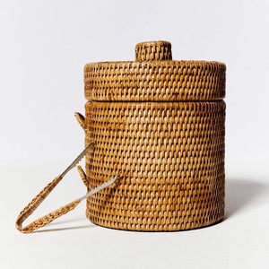 <b>Large</b> rattan cooler <b>box</b> ice lidded basket beverage chiller wine champagne cooler party tableware - Product Image 2