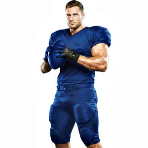 Uniforme de Fútbol Americano Informal, Conjunto de Ropa Deportiva Transpirable, Camiseta de Fútbol de Manga Corta con Pantalones Cortos en Color Personalizado - Product Image 2