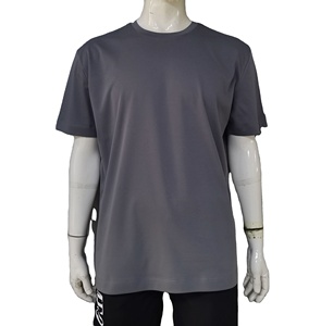 2026 New Factory Made <b>Low</b> MOQ 100% Cotton Breathable Oversized Front Logo Men's Summer Casual T-Shirt O-Neck Short Sleeve - Product Image 3