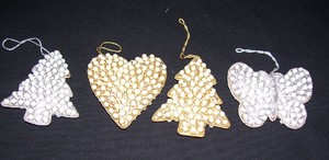 Hot Sale Handmade Christmas <b>Tree</b> Ornament Embroidered Pearl Butterflystarshoes <b>Stars</b> <b>for</b> a Festive Holiday Decor - Product Image 2