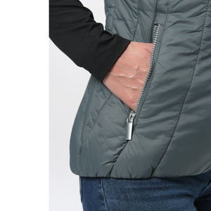 Gilet matelassé court sans manches à col montant et fermeture éclair pour femme, collection Hiver 2026 – Tendance et Chaud pour l'extérieur - Product Image 4